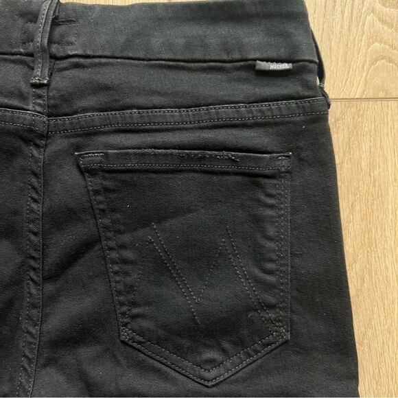 Mother Jeans The Looker Ankle Fray Guilty as Sin Black Color Size 27 - Picture 12 of 15